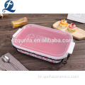 관례는 손잡이를 가진 세라믹 Bakeware 세트를 꾸밉니다